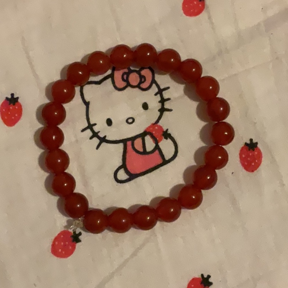 Carnelian crystal bracelet